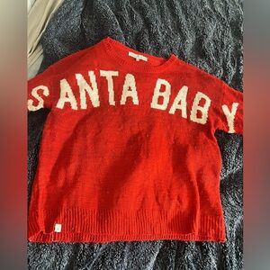 Simply Southern Santa Baby Sweater L/XL